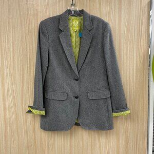 QMack gray Herringbone blazer size medium